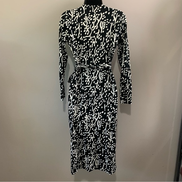 diane von furstenberg sheath midi wrap dress - Picture 4 of 8